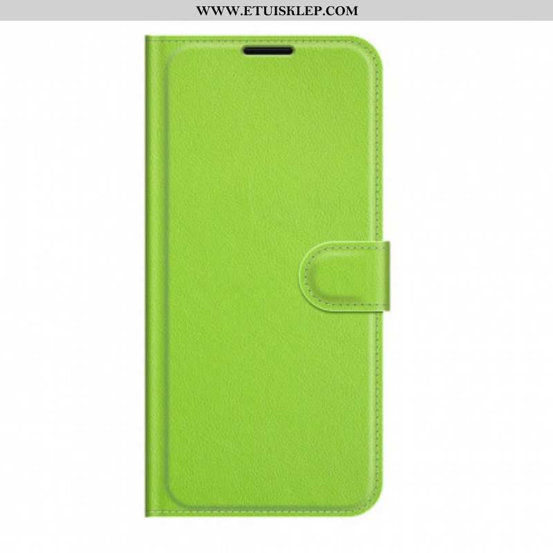 Etui Folio do Moto G100 Klasyczny Efekt Liczi